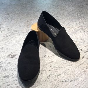 PEDRO GARCIA Black suede loafers smoking slipper style